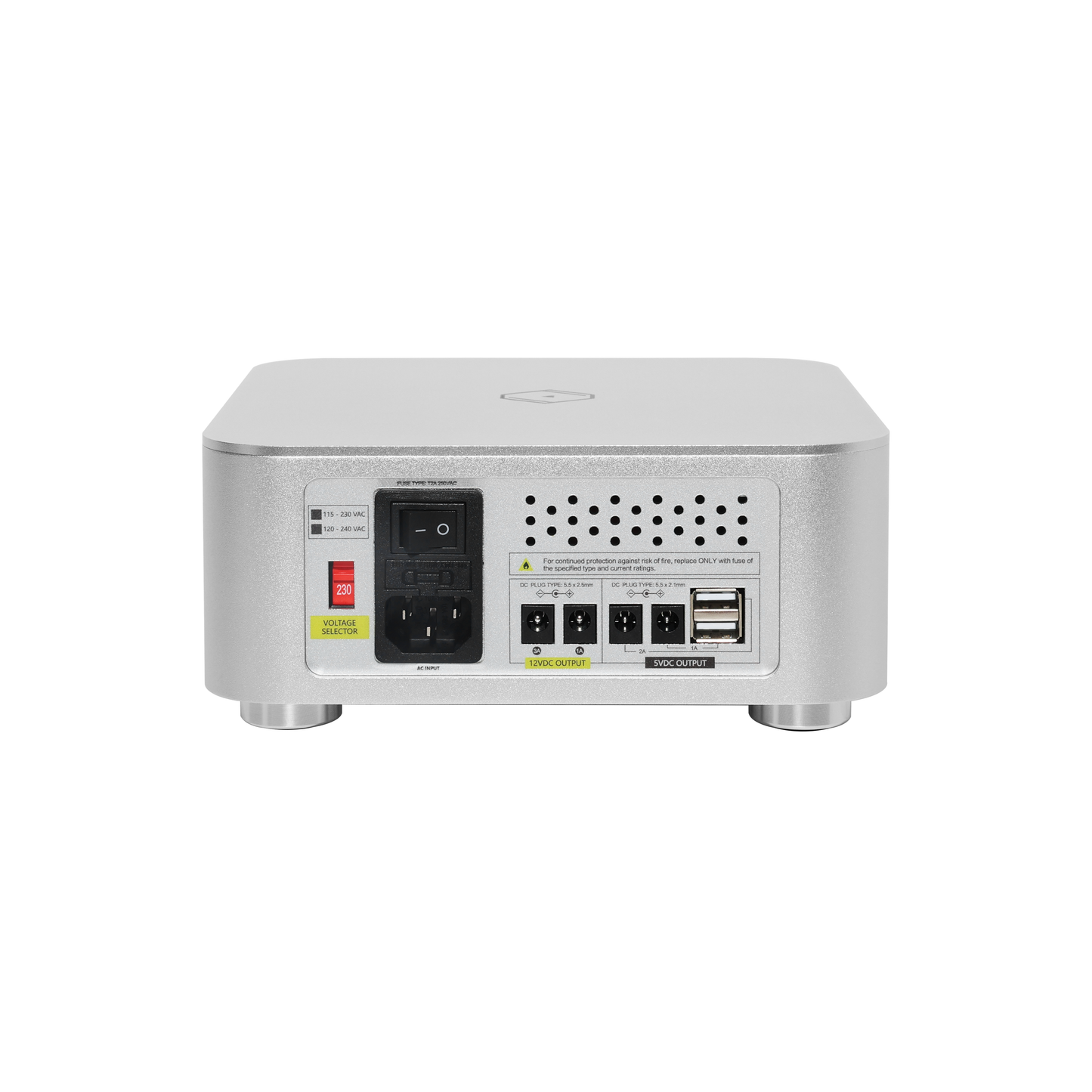 Silent Angel F2 back 12V Silver