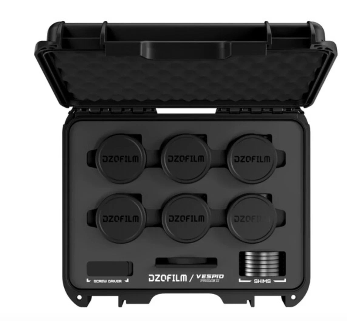 DZOFilm Vespid 2 T1.9 Prime 6-Lens Kit (ARRI PL Mount, Feet Scale) – New Version | Professional Cine Lens Set